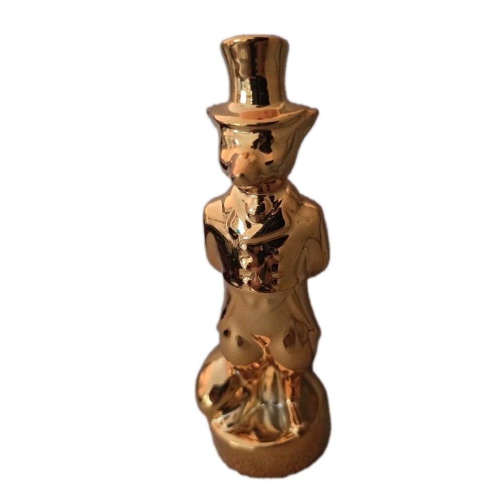 Jim Beam 22K Gold & Platinum Finish Huntsman Fox Salt Or‎ Pepper Shakers
